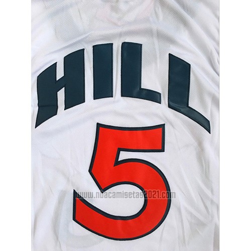 Camiseta USA 1996 Grant Hill #5 Blanco